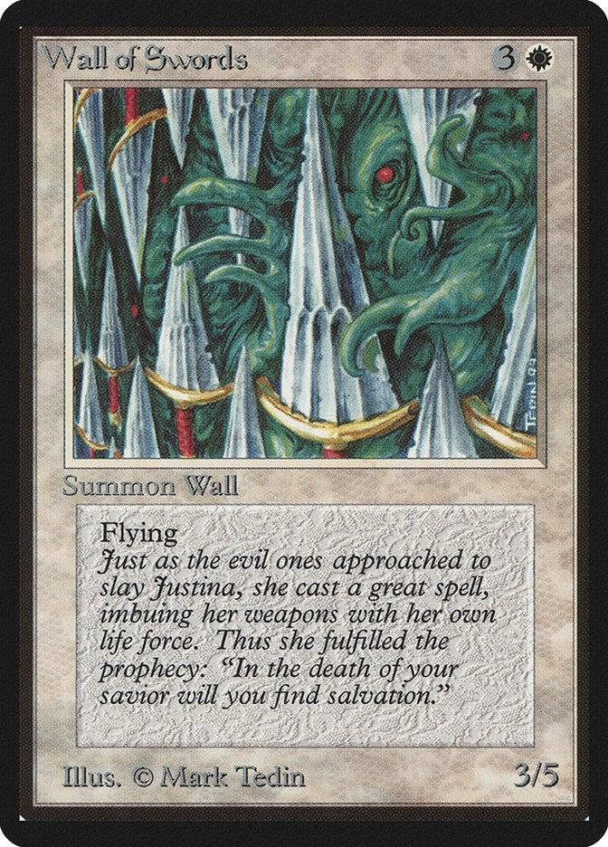 Image for Wall of Swords (Beta Edition) - Magic: The Gathering