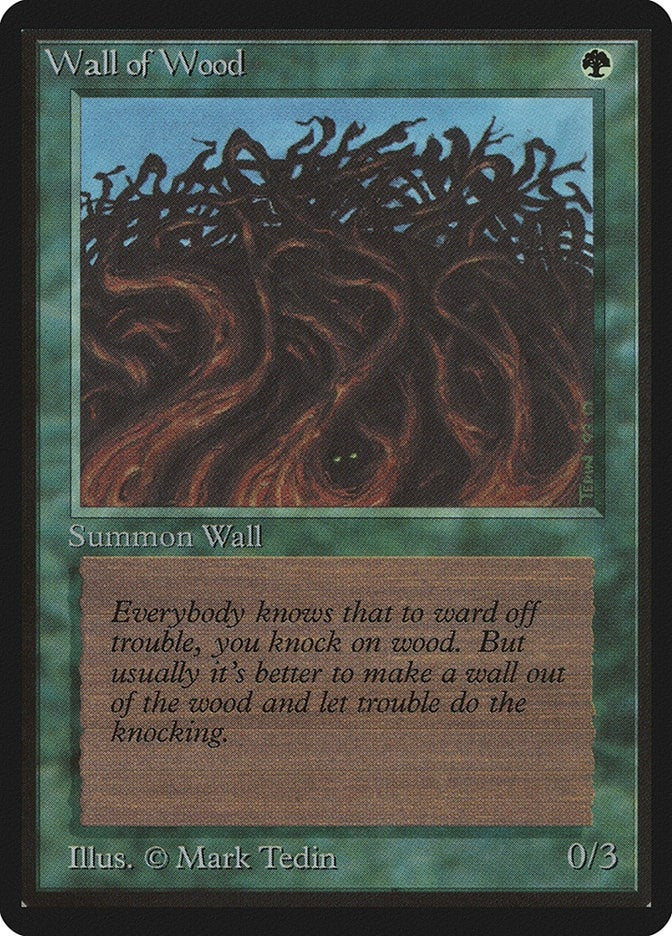 Image for Wall of Wood (Beta Edition) - Magic: The Gathering