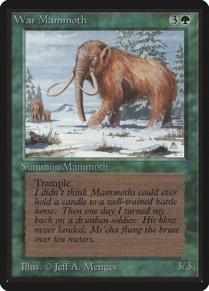 Image for War Mammoth (Beta Edition) - Magic: The Gathering