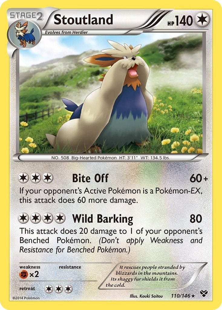 Image for Stoutland (XY Base Set) (110/146) - Pokemon