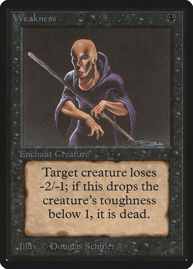 Image for Weakness (Beta Edition) - Magic: The Gathering