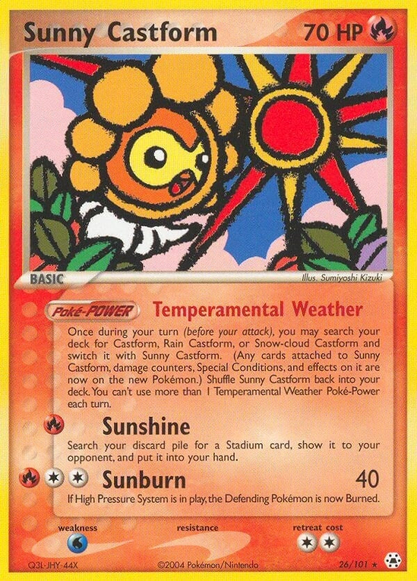 Image for Sunny Castform (Hidden Legends) (26/101) - Pokemon