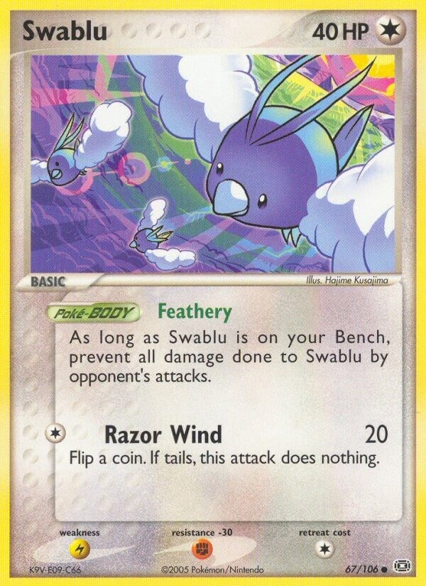 Image for Swablu (Emerald) (67/106) - Pokemon