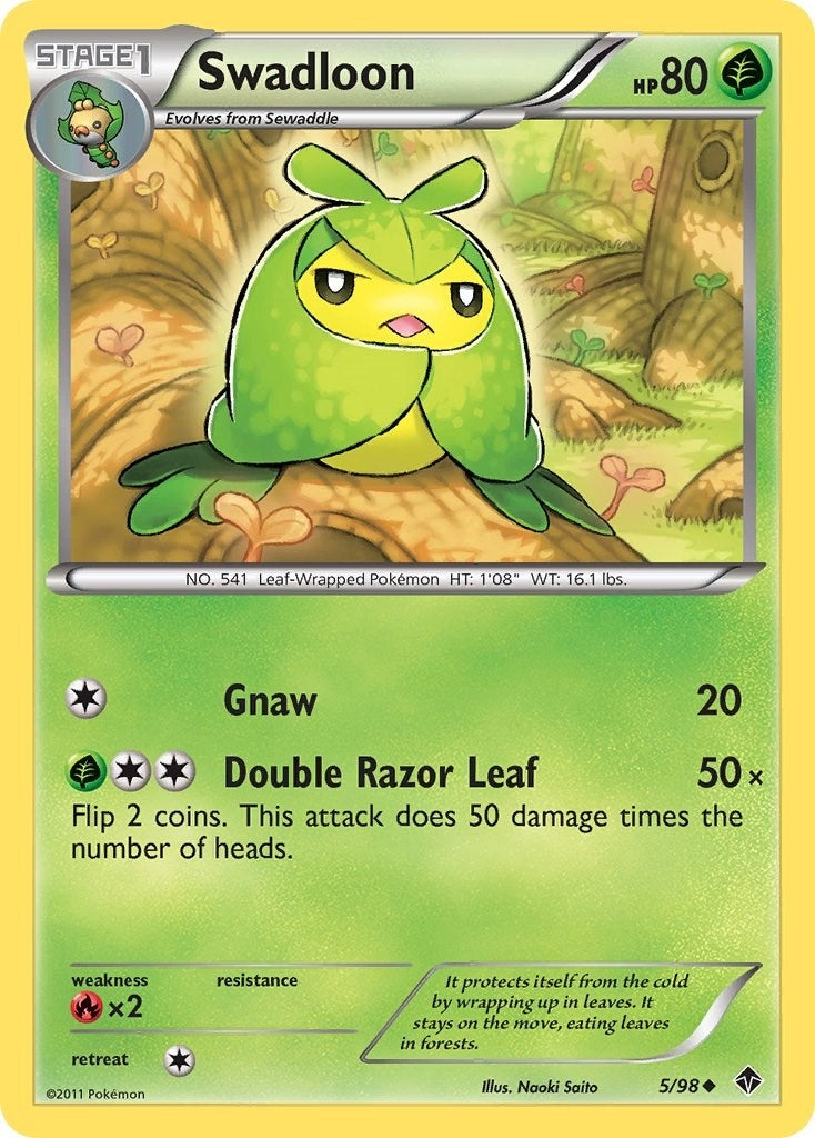 Image for Swadloon (5) (Emerging Powers) (5/98) - Pokemon