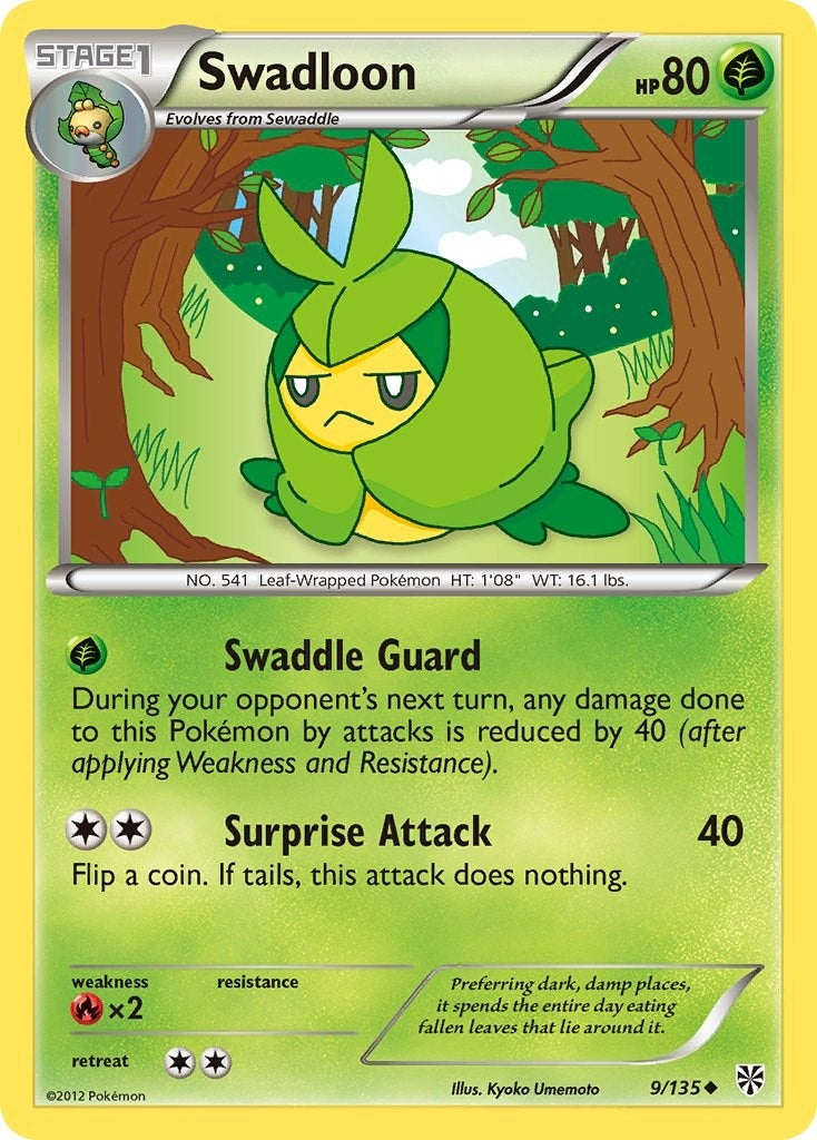 Image for Swadloon (Plasma Storm) (9/135) - Pokemon