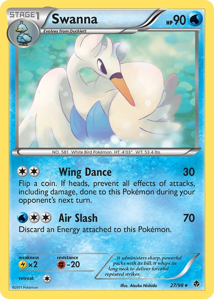 Image for Swanna (Emerging Powers) (27/98) - Pokemon
