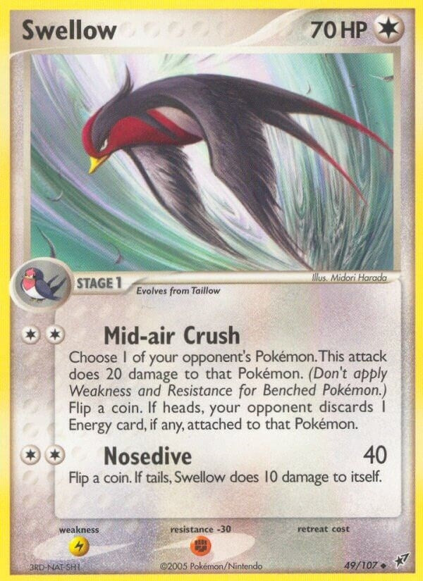 Image for Swellow (Deoxys) (49/107) - Pokemon