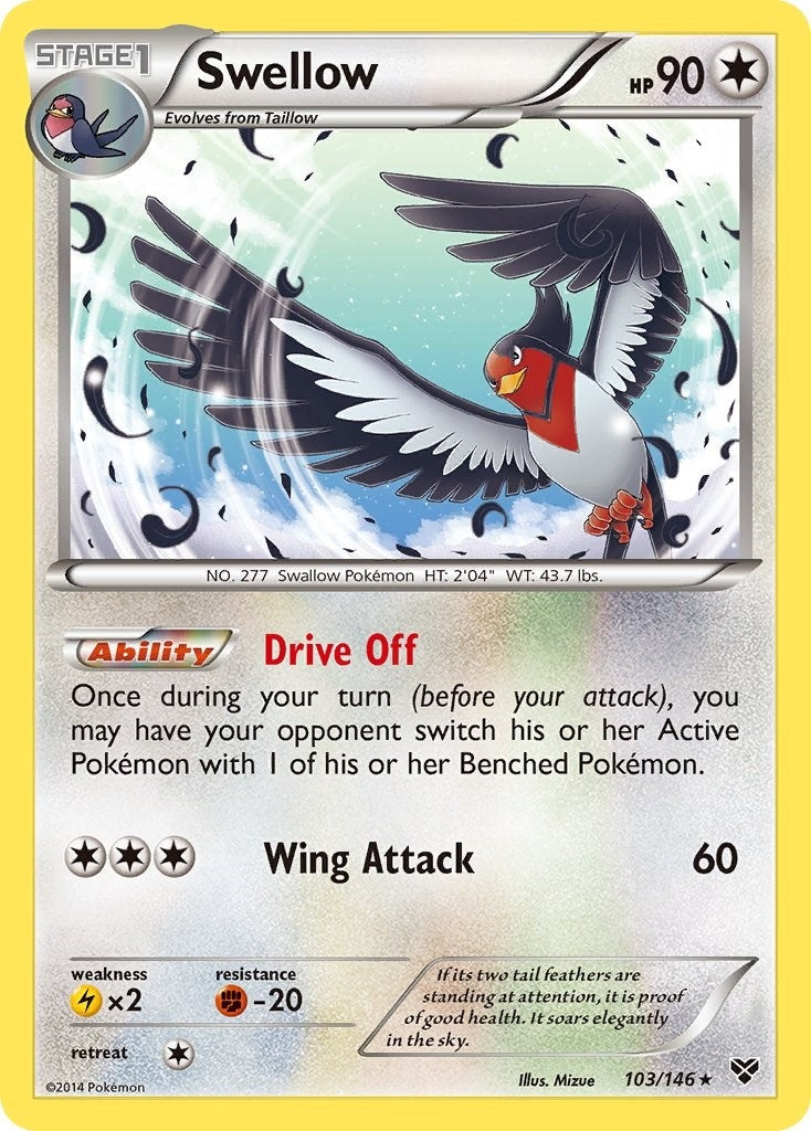 Image for Swellow (XY Base Set) (103/146) - Pokemon