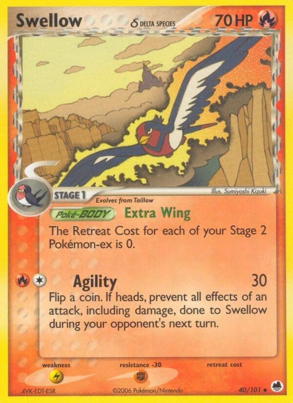 Image for Swellow (Delta Species) (Dragon Frontiers) (40/101) - Pokemon