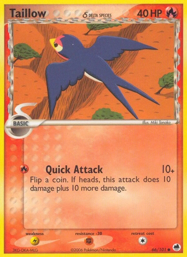 Image for Taillow (Delta Species) (Dragon Frontiers) (66/101) - Pokemon