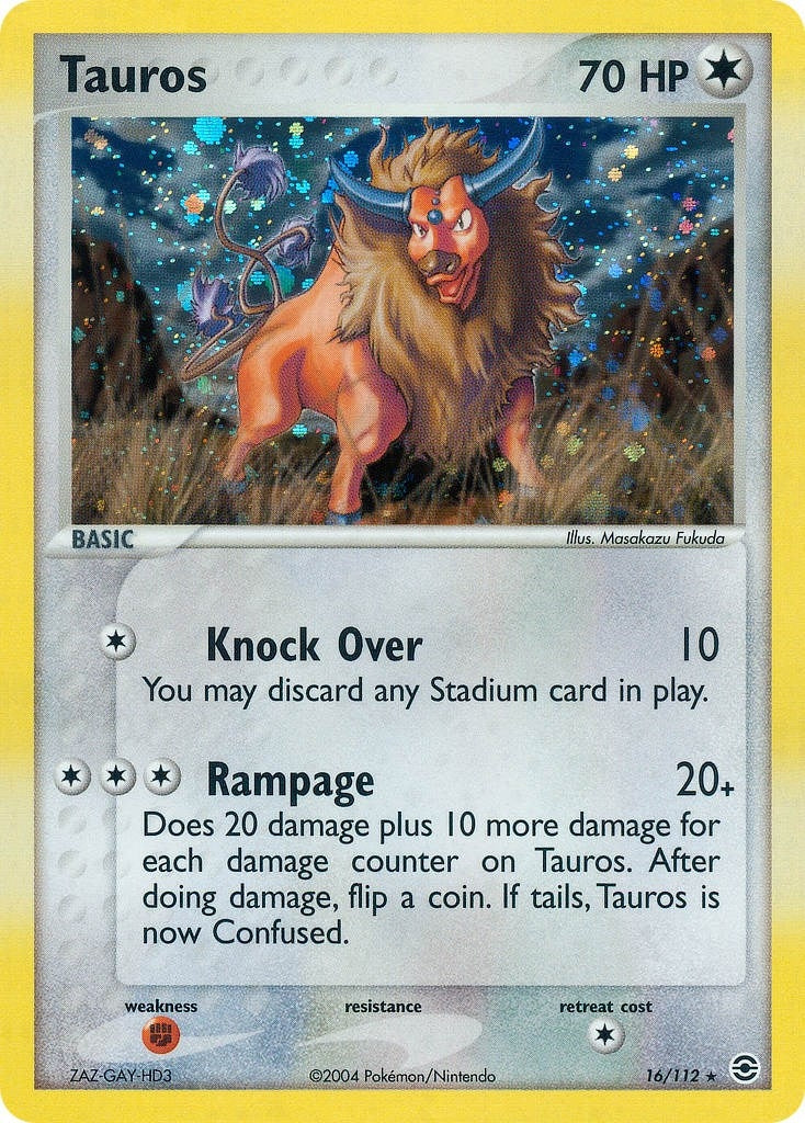 Image for Tauros (FireRed & LeafGreen) (16/112) - Pokemon