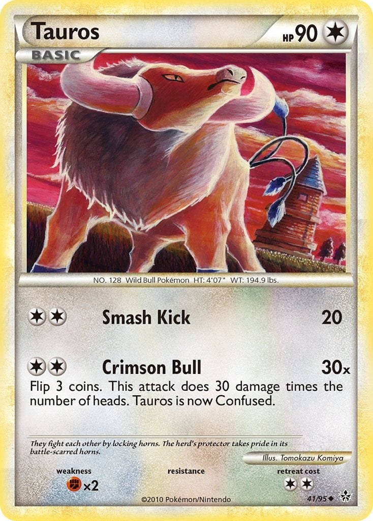 Image for Tauros (Unleashed) (41/95) - Pokemon