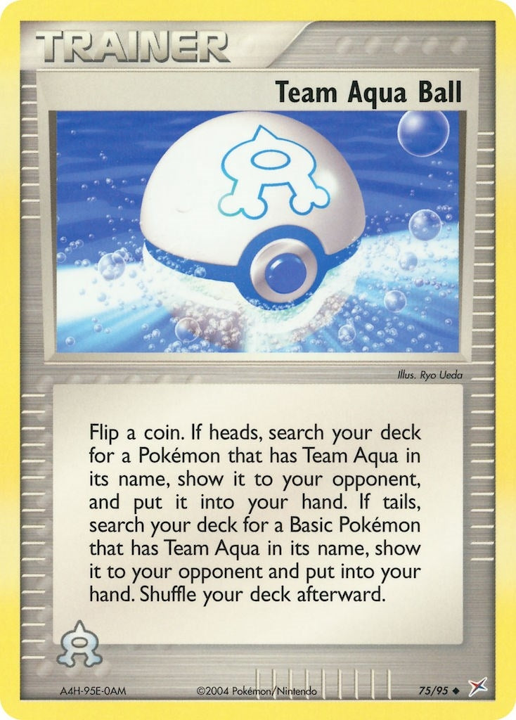 Image for Team Aqua Ball (Team Magma vs Team Aqua) (75/95) - Pokemon