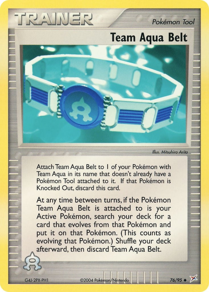 Image for Team Aqua Belt (Team Magma vs Team Aqua) (76/95) - Pokemon