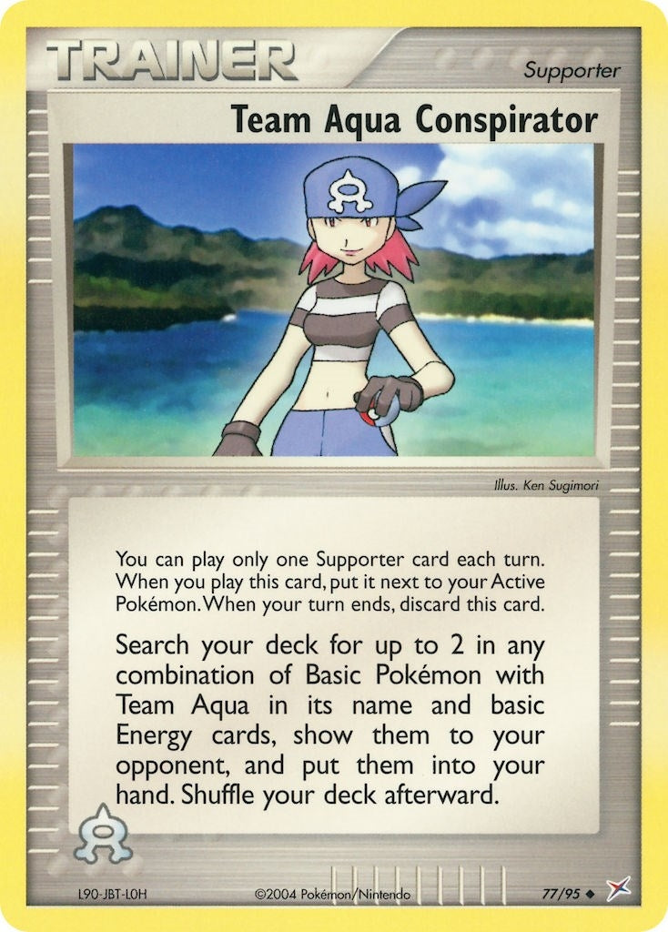 Image for Team Aqua Conspirator (Team Magma vs Team Aqua) (77/95) - Pokemon