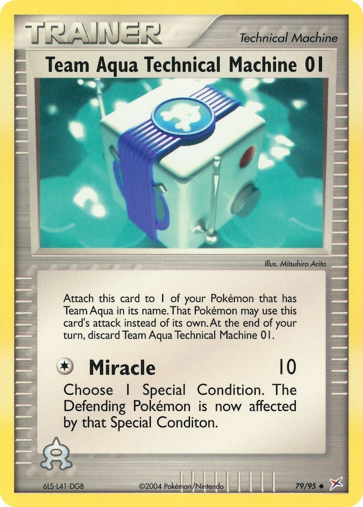 Image for Team Aqua Technical Machine 01 (Team Magma vs Team Aqua) (79/95) - Pokemon