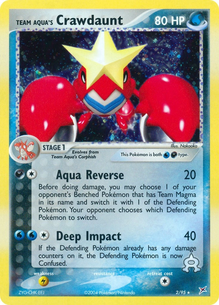 Image for Team Aqua's Crawdaunt (Team Magma vs Team Aqua) (2/95) - Pokemon