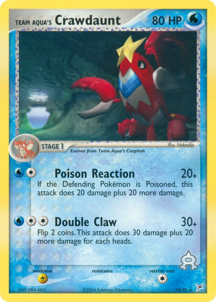 Image for Team Aqua's Crawdaunt (Team Magma vs Team Aqua) (14/95) - Pokemon