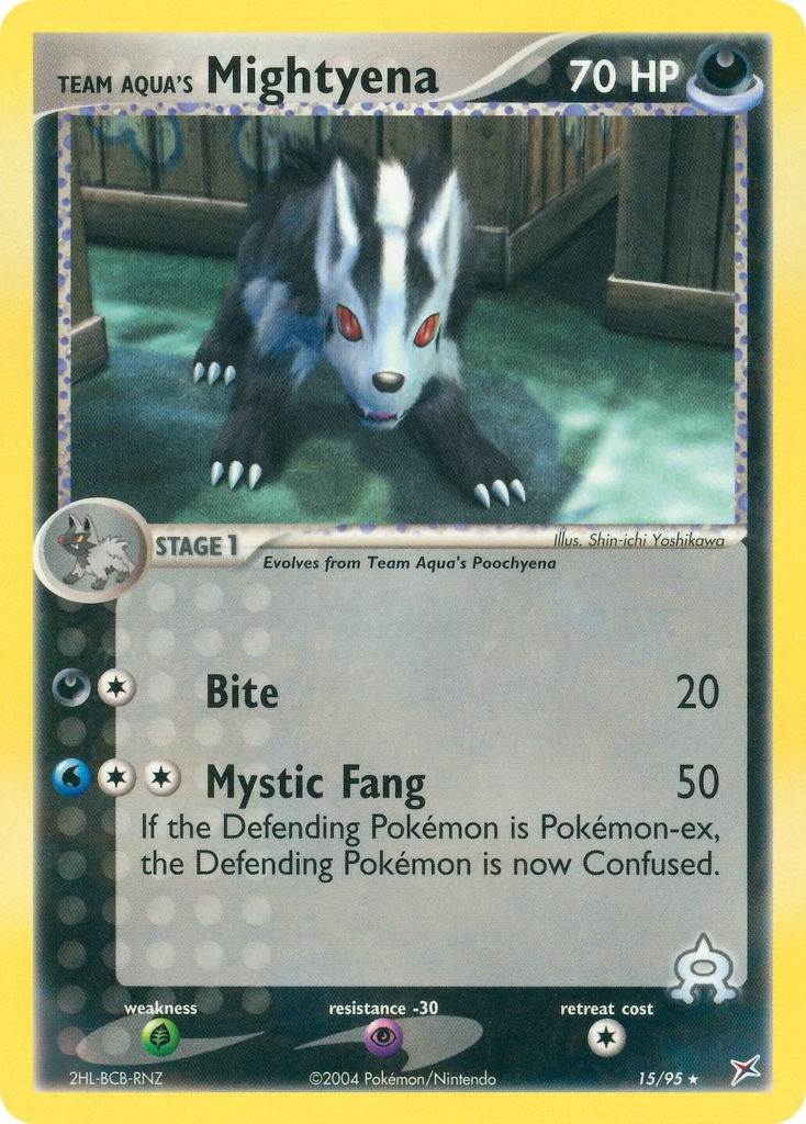 Image for Team Aqua's Mightyena (Team Magma vs Team Aqua) (15/95) - Pokemon