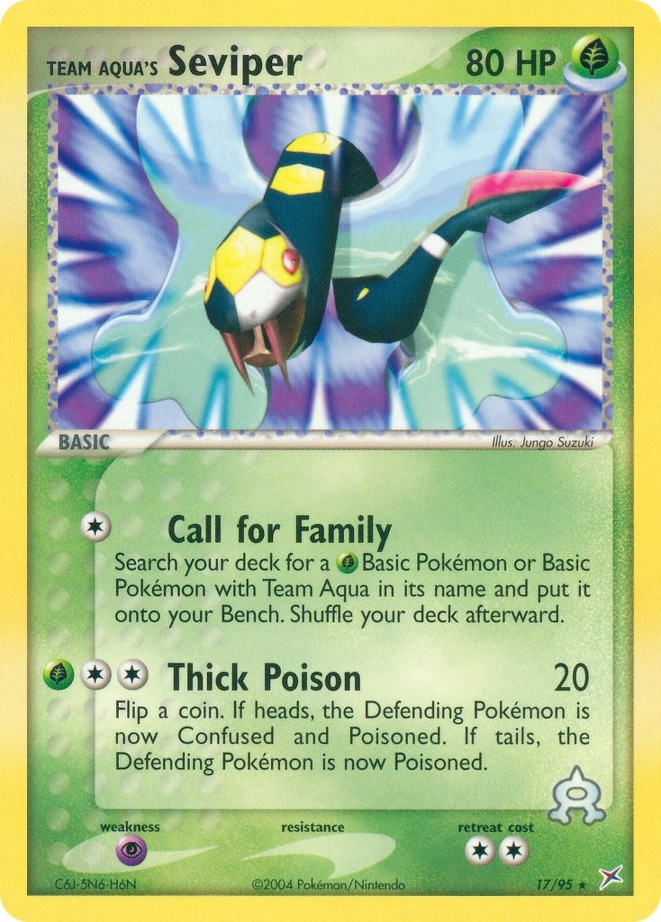 Image for Team Aqua's Seviper (Team Magma vs Team Aqua) (17/95) - Pokemon