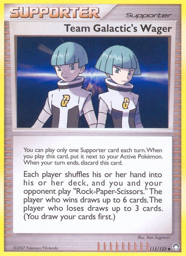 Image for Team Galactic's Wager (Mysterious Treasures) (115/123) - Pokemon