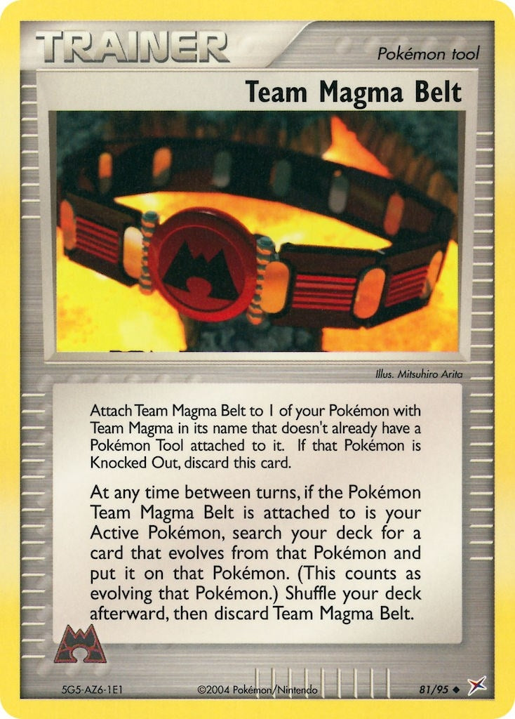 Image for Team Magma Belt (Team Magma vs Team Aqua) (81/95) - Pokemon