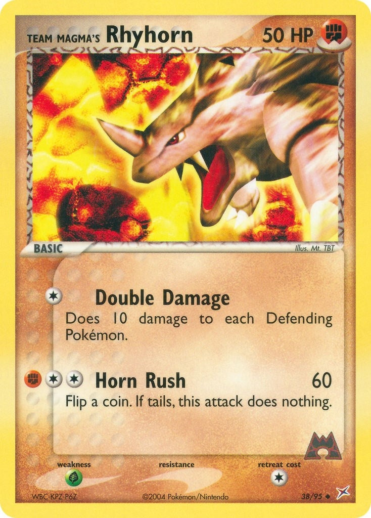Image for Team Magma's Rhyhorn (Team Magma vs Team Aqua) (38/95) - Pokemon