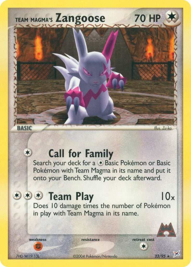 Image for Team Magma's Zangoose (Team Magma vs Team Aqua) (23/95) - Pokemon