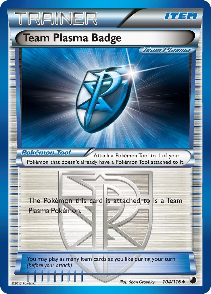Image for Team Plasma Badge (Team Plasma) (Plasma Freeze) (104/116) - Pokemon