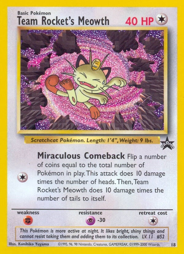 Image for Team Rocket's Meowth (WoTC Promo) (18/53) - Pokemon