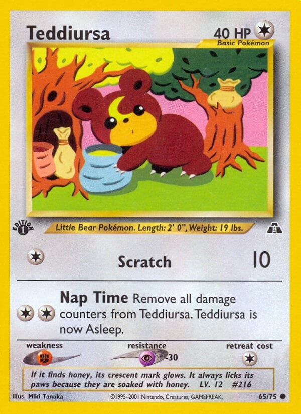 Image for Teddiursa (Neo Discovery) (65/75) - Pokemon