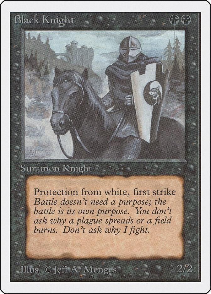 Image for Black Knight (Unlimited Edition) - Magic: The Gathering