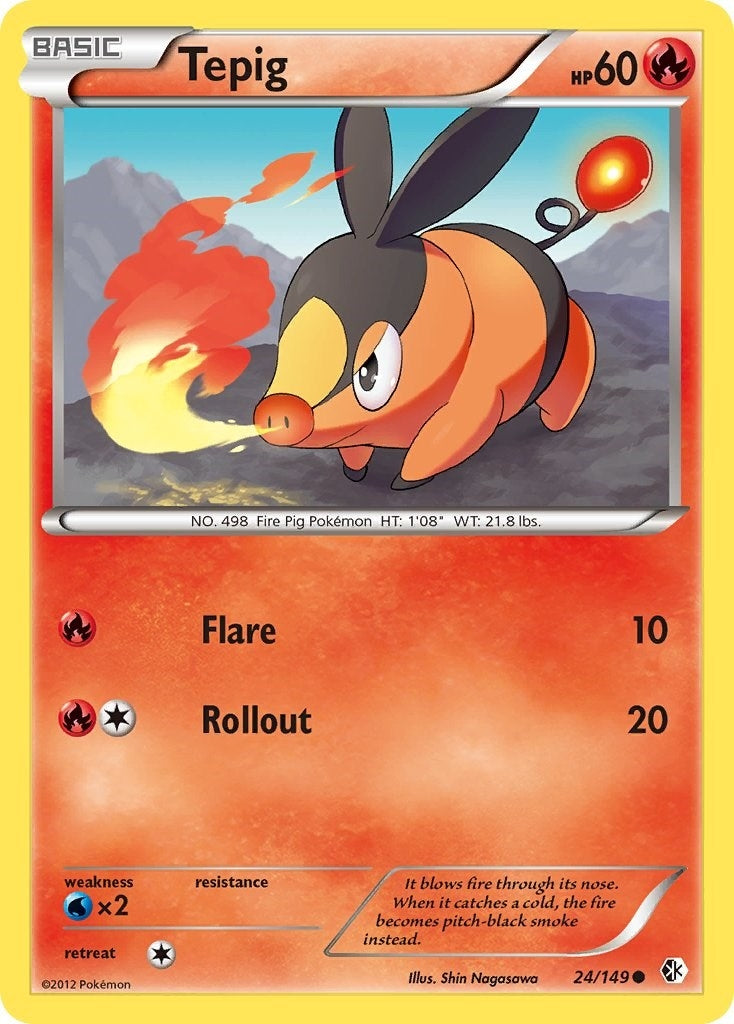 Image for Tepig (Boundaries Crossed) (24/149) - Pokemon