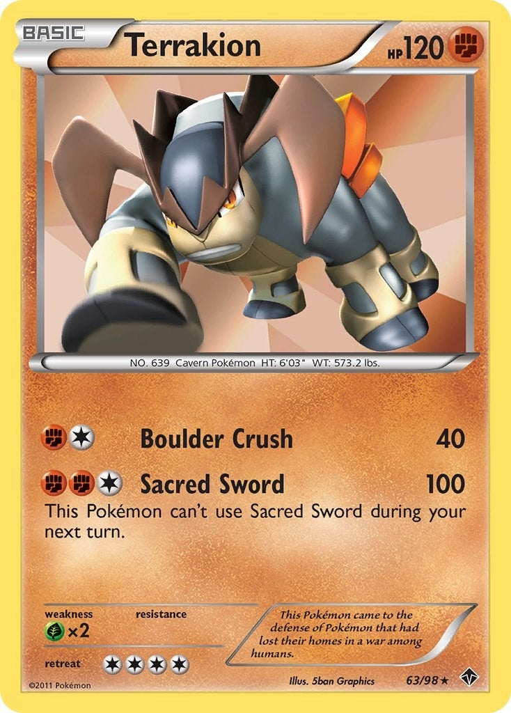 Image for Terrakion (Emerging Powers) (63/98) - Pokemon