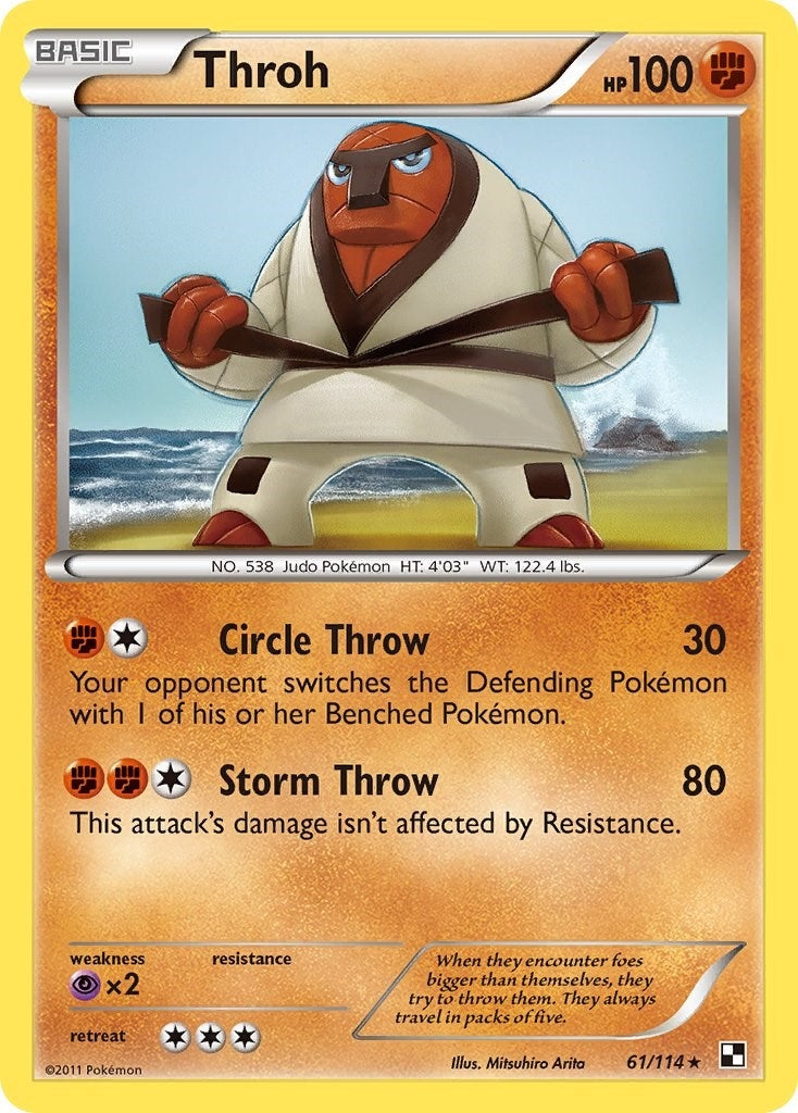 Image for Throh (Black and White) (61/114) - Pokemon