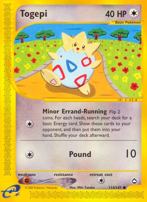 Image for Togepi (Aquapolis) (114/147) - Pokemon