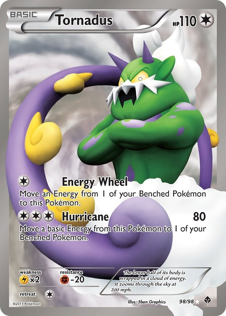 Image for Tornadus (98 Full Art) (Emerging Powers) (98/98) - Pokemon