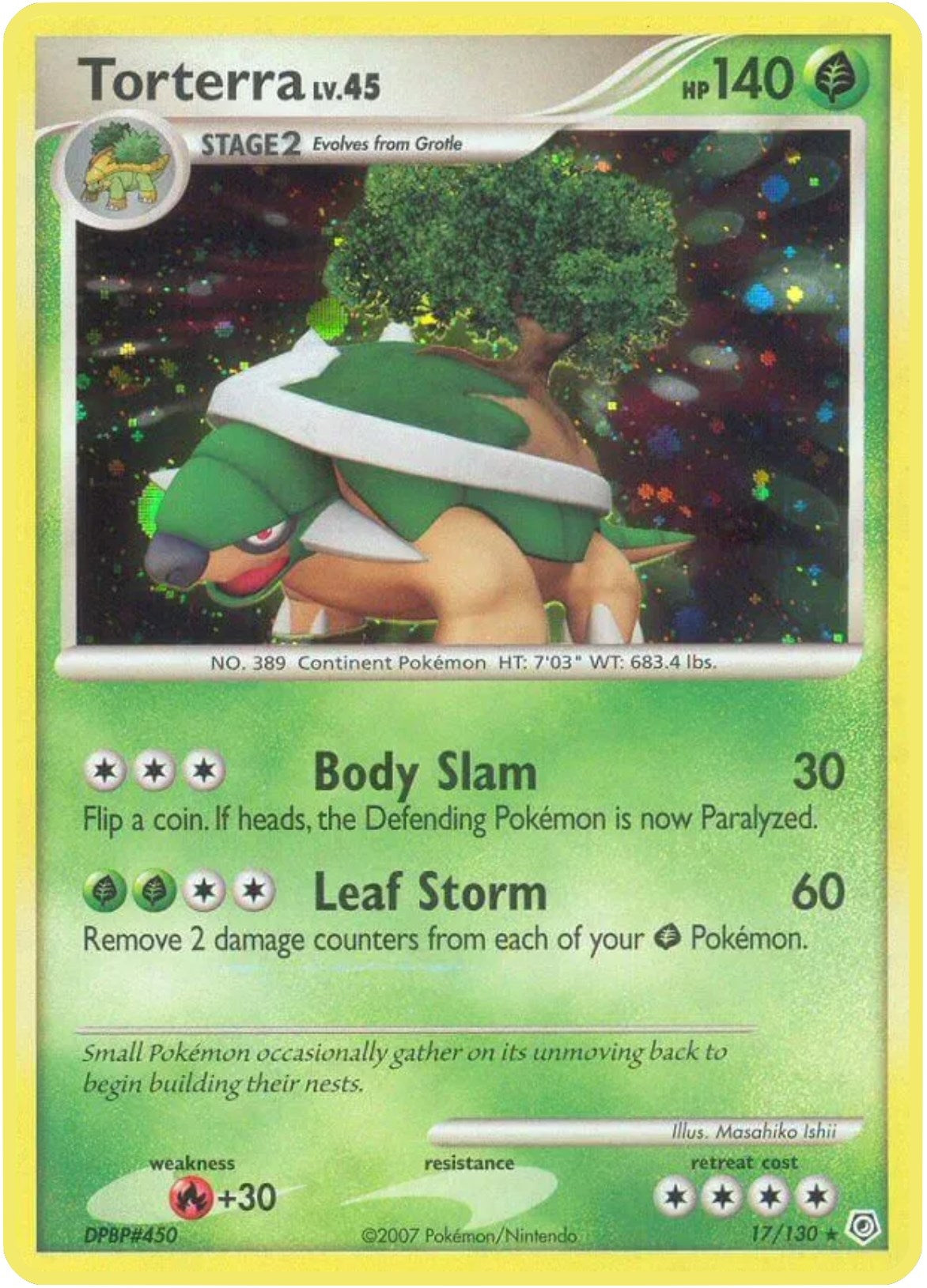 Image for Torterra (Diamond and Pearl) (17/130) - Pokemon