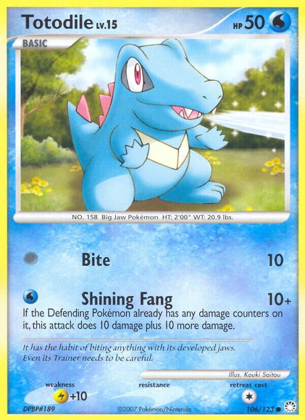 Image for Totodile (Mysterious Treasures) (106/123) - Pokemon