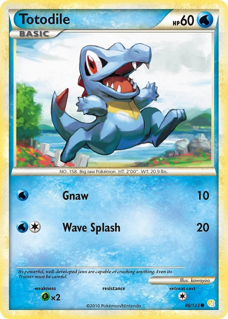 Image for Totodile (HeartGold SoulSilver) (86/123) - Pokemon