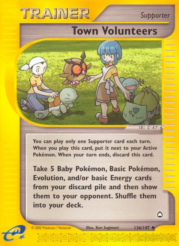 Image for Town Volunteers (Aquapolis) (136/147) - Pokemon