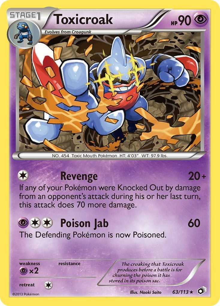 Image for Toxicroak (Legendary Treasures) (63/113) - Pokemon