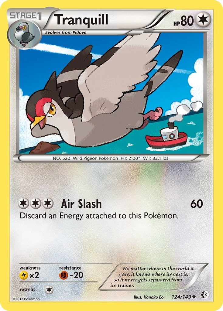 Image for Tranquill (Boundaries Crossed) (124/149) - Pokemon