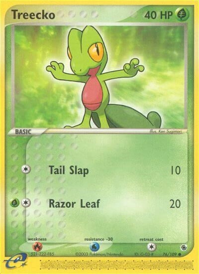 Image for Treecko (Ruby and Sapphire) (76/109) - Pokemon