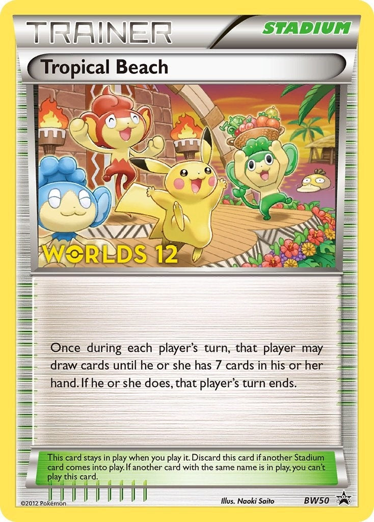 Image for Tropical Beach - BW50 (Worlds 12) (Black and White Promos) (BW50) - Pokemon
