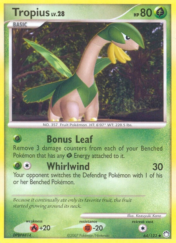 Image for Tropius (Mysterious Treasures) (64/123) - Pokemon