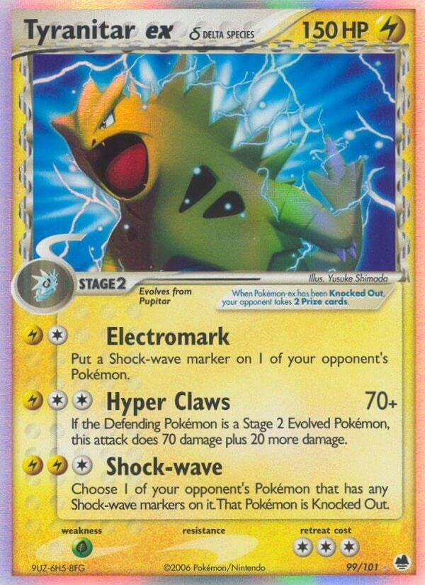 Image for Tyranitar ex (Delta Species) (Dragon Frontiers) (99/101) - Pokemon