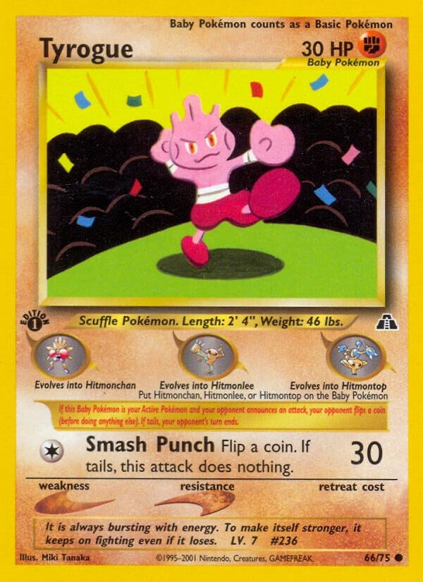 Image for Tyrogue (Neo Discovery) (66/75) - Pokemon