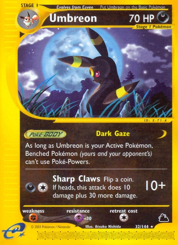 Image for Umbreon (32) (Skyridge) (032/144) - Pokemon