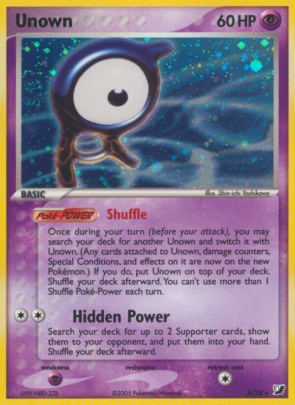 Image for Unown (A) (Unseen Forces) (A/28) - Pokemon
